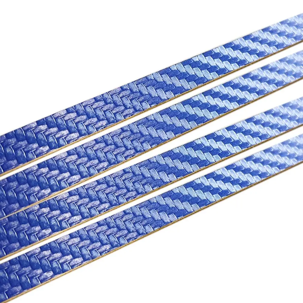 Cinta de borde de raqueta de tenis de mesa autoadhesiva, cinta lateral protectora de fibra de carbono, súper dura, gruesa, PU