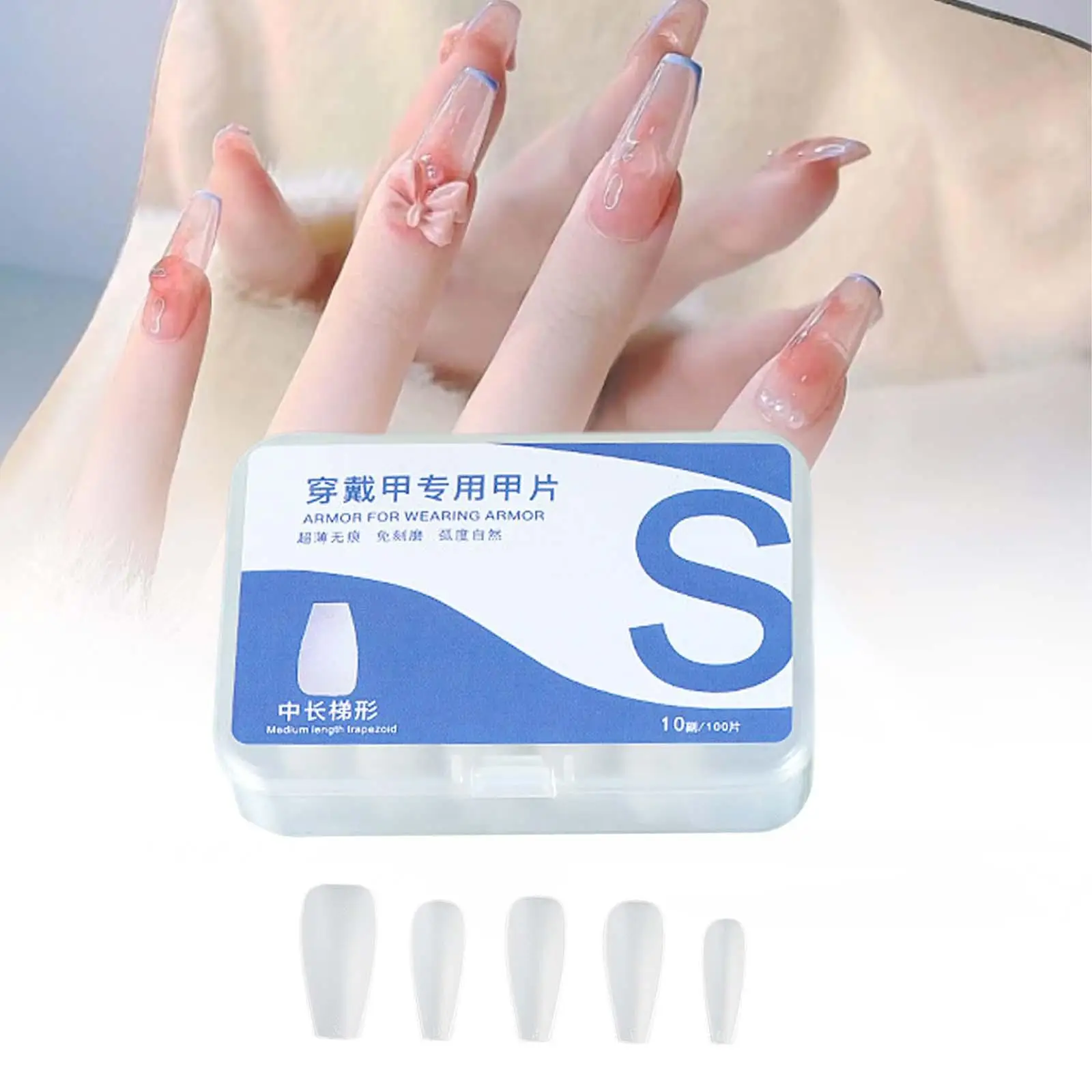 Pontas de unhas em gel fosco, cobertura completa, unhas artificiais acrílicas, extensões de arte de unhas para casa, salão de beleza diy