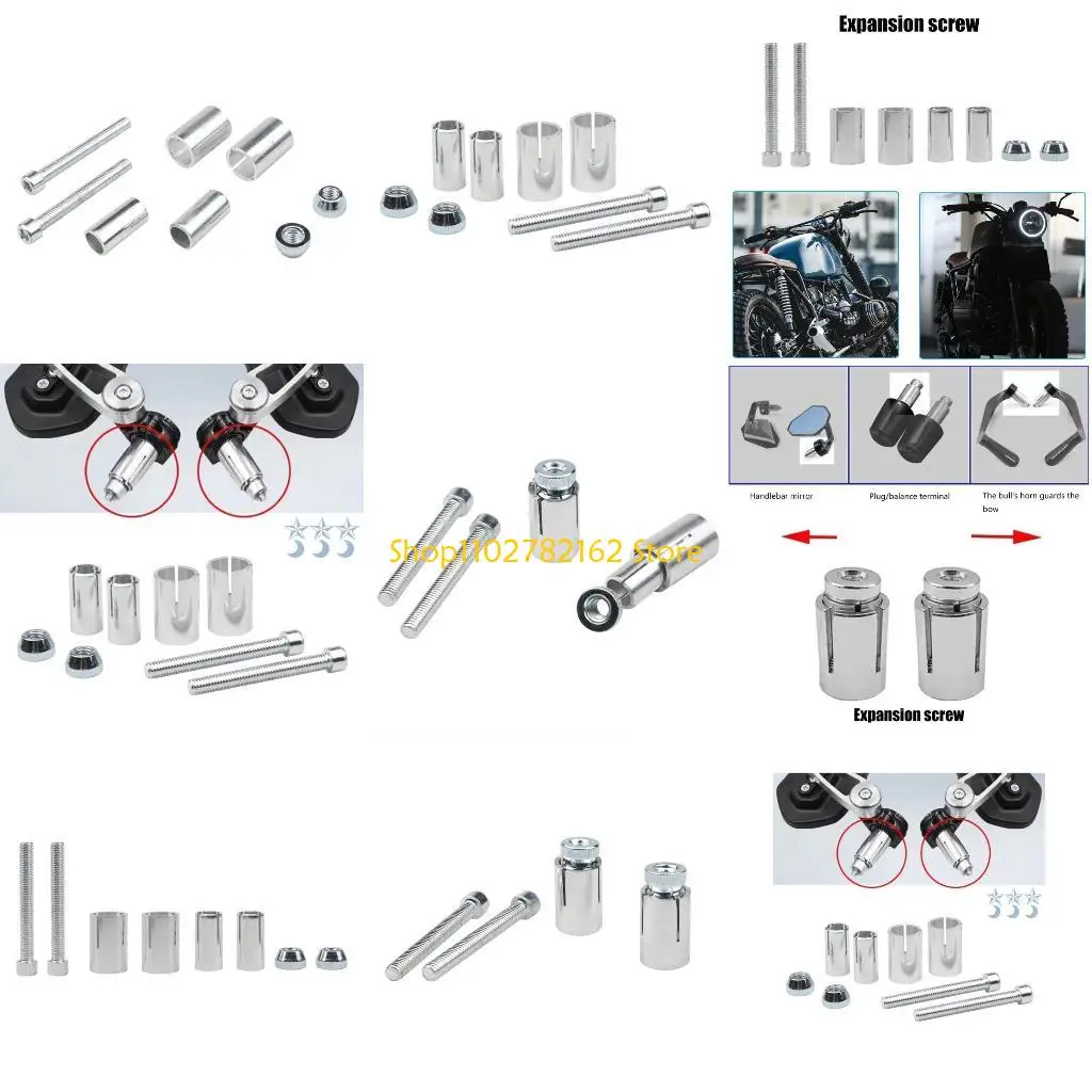 

547B Motorcycle Expansion Screw Handguard Handlebar End Plugs Screw Universally Screw