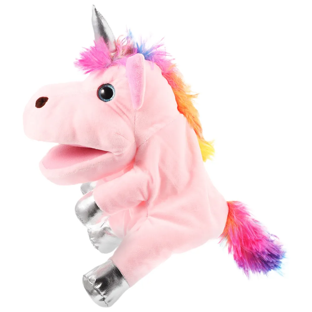 

Unicorn Hand Puppet PP Cotton Material Great Imagination Activities Educational Unicorn Puppet Hand Puppets for Adults