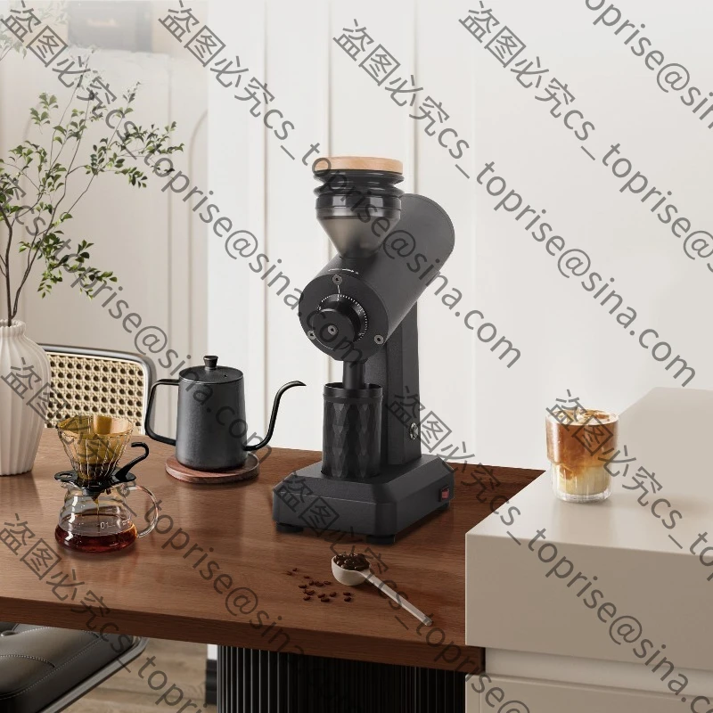 200N electric bean grinder 64mm non-porous cutter plate coffee bean grinder household, Italian hand punch