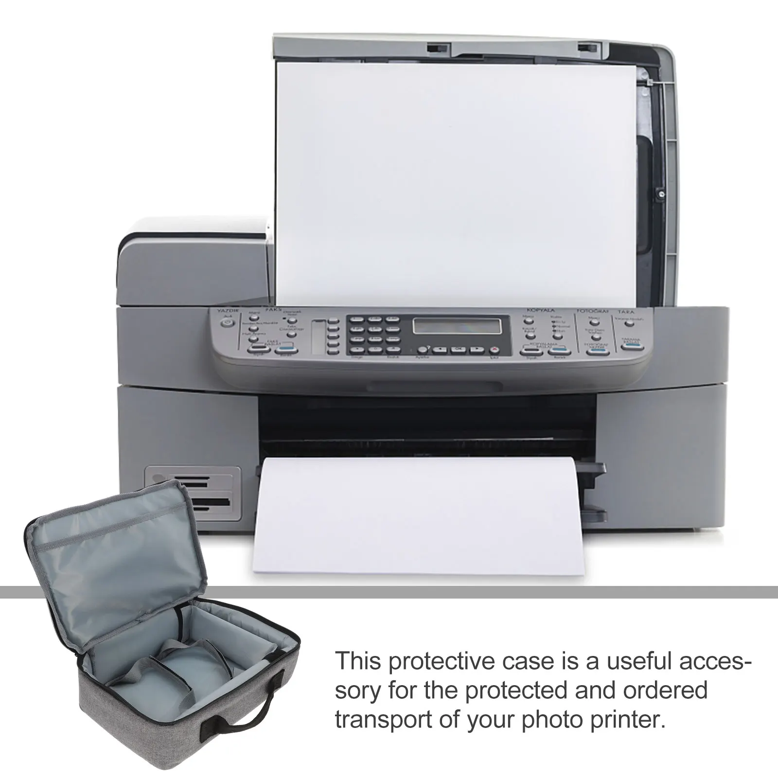 

Sturdy Portable Photo Printer Carrying Case Storage Handbag Waterproof Dustproof Travel For Cp1300 Compatible Printers Photo