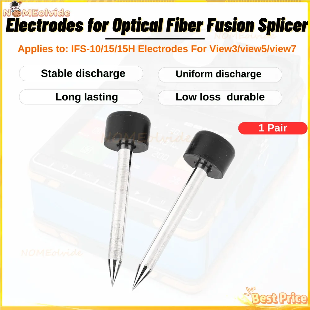 

Electrodes Fiber Fusion Splicer 1pair E27 Electrical welding electrode For V3/V5/V7/55/15 Fiber Fusion Splicer electrode rod