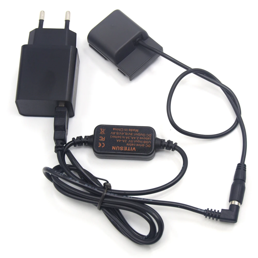 

Fast Charger 18W+DC Cable USB+NB-2L Dummy Battery DR-700 Coupler for Canon G7 G9 S40 S45 S50 S60 S70 EOS 350D 400D Rebel XTi