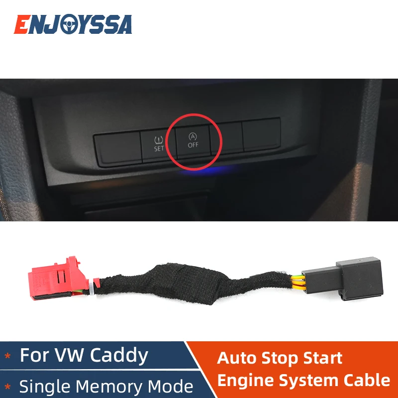 Automatic Stop Start Engine System Off Device Control Sensor Plug Stop Cancel Device Plug Cable For VW Caddy