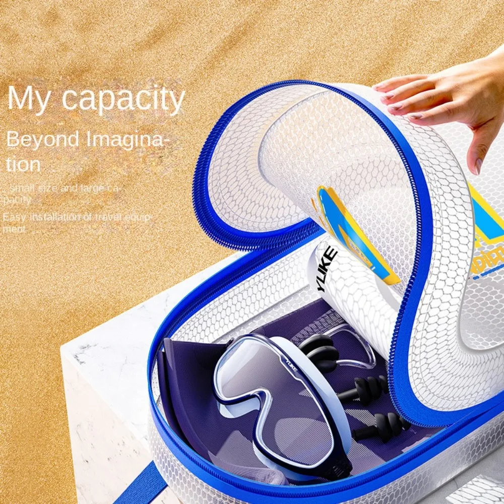 

Dry Sacks Waterproof Storage Bag High Capacity Zipper Swimming Waterproof Dry Bag Transparent Mesh