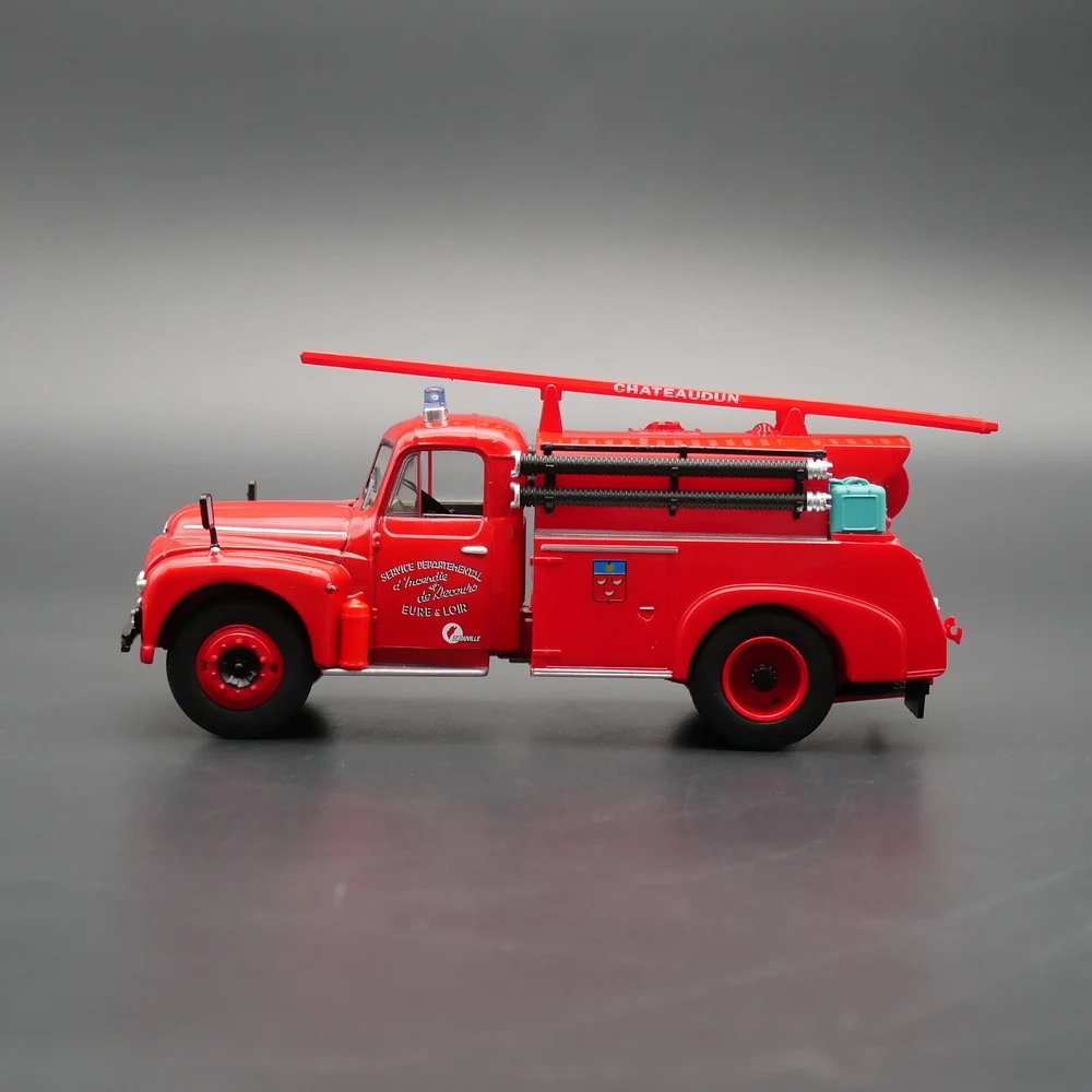Diecast ixo 1:43 escala citroen 46 cd francês citroen motor de bombeiros waterwheel liga modelo de carro brinquedo colecionável presente lembrança exibição
