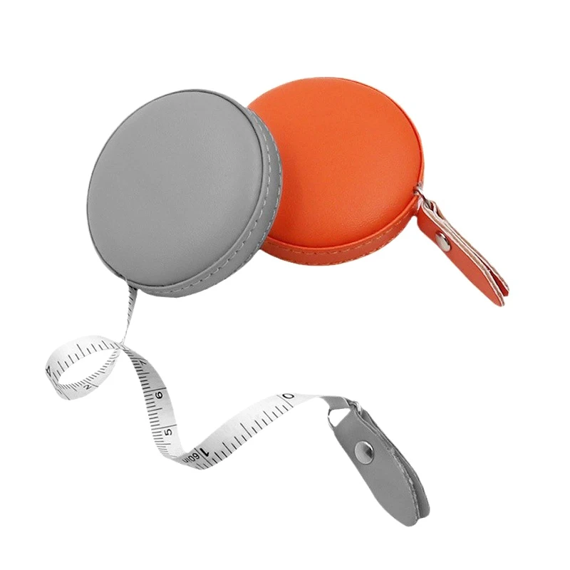 Measuring Tape Leather Retractable Ruler Portable Centimeter Inch Practical Measures Height Tool