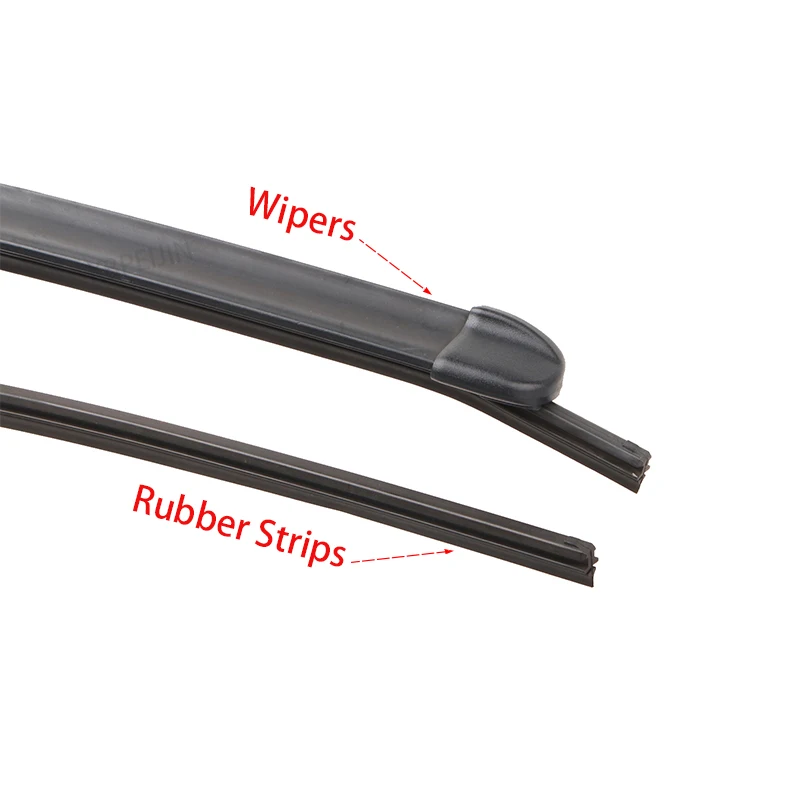 Car Wiper Rubber Strips para Honda Civic, Limpadores de pára-brisas dianteiros, Acessórios, Recarga, 1Set