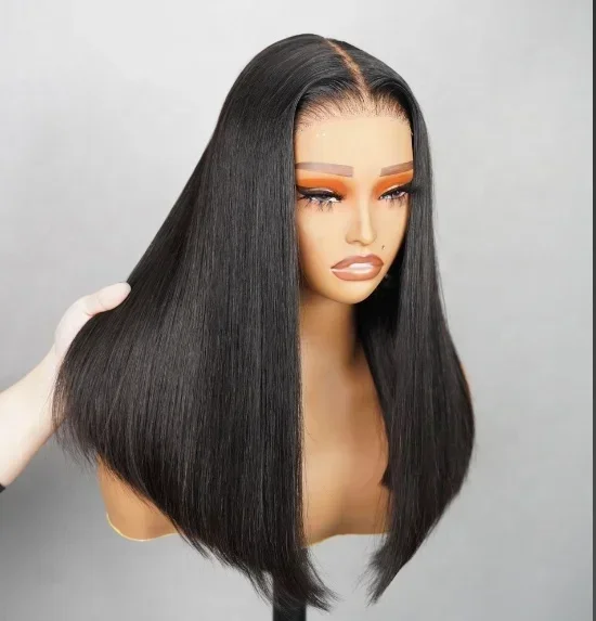 6*5 Transparent Lace Bone Straight Hair Body Wave Lace HUman Wig