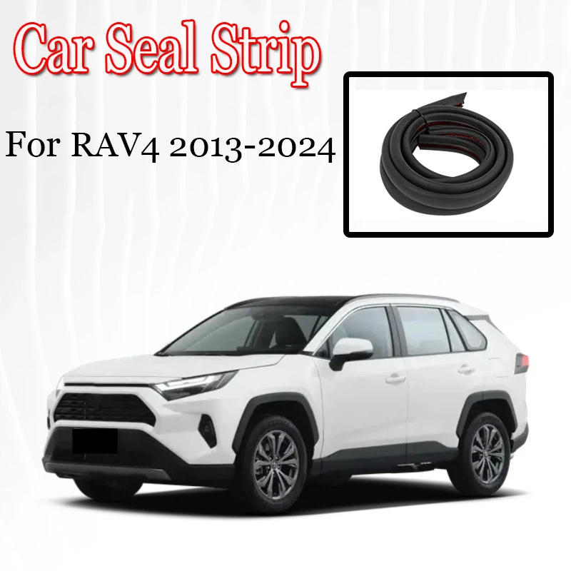 Car Door Seal Strip Rubber Noise Insulation Weatherstrip Soundproof Car Seal Strong Adhesive For Toyota RAV4 Corolla 2000-2024