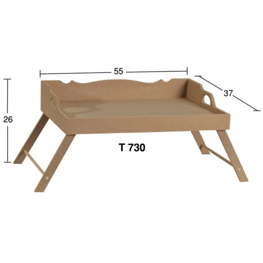 T730 Fronting Outdoor Sassy Tray, Hobby Painting Wood Mdf Tray