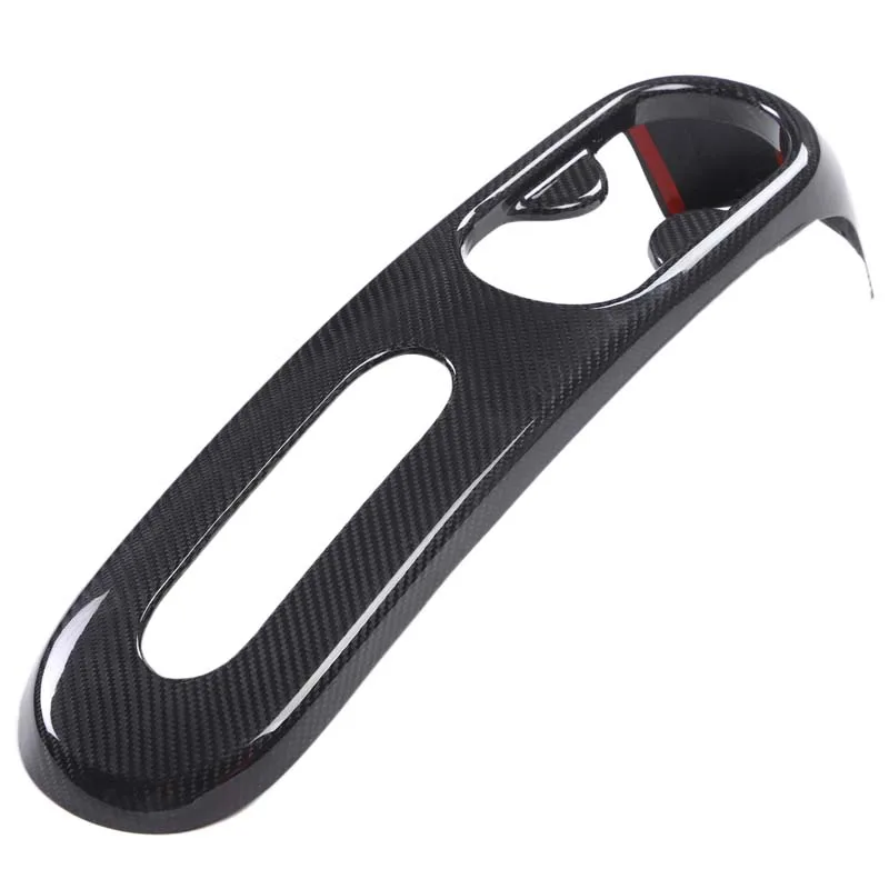 For Fiat 500 2007-2015 Real Carbon Fiber Car Gear Shift Handbrake Water Cup Panel Cover Trim Interior Car Accessories