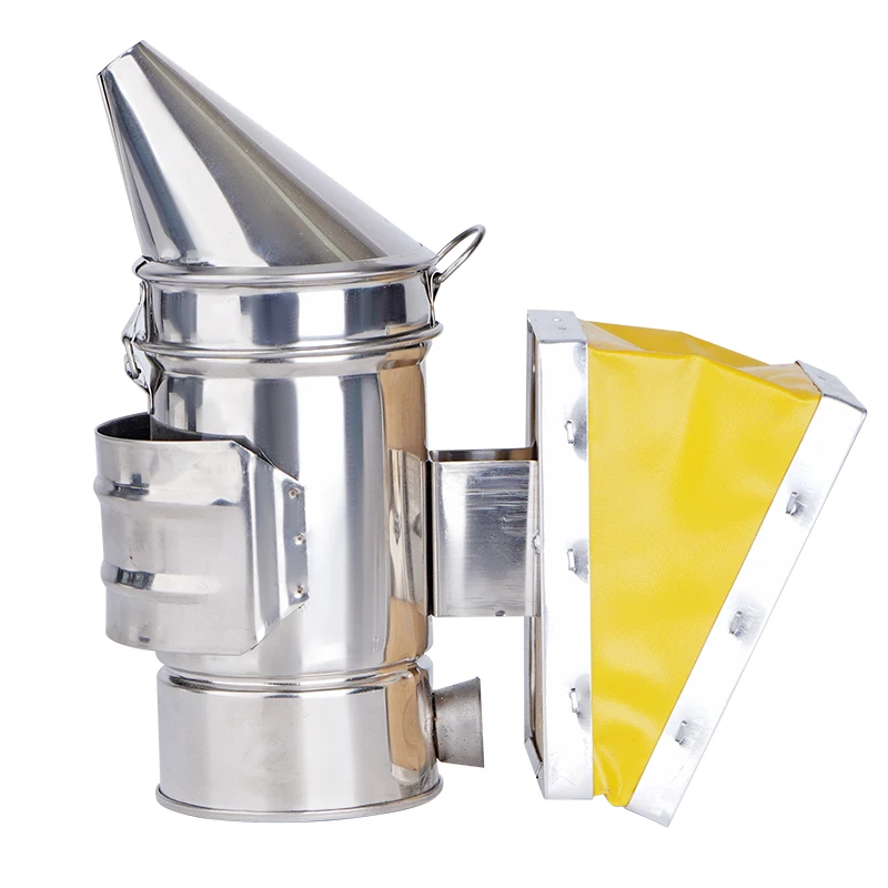 Ahumador de apicultura de acero inoxidable, ahumador Manual de colmena, Kit transmisor de humo de abeja, herramienta de apicultura, pulverizador de humo para apicultura