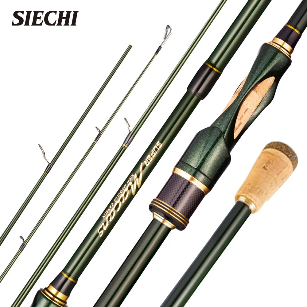 SIECHI Travel Rod Spinning Casting Carbon Fishing Rod 1.8m/2.1m/2.4m Portable Fishing Rod Good Quality Fishing Tackle MACARS