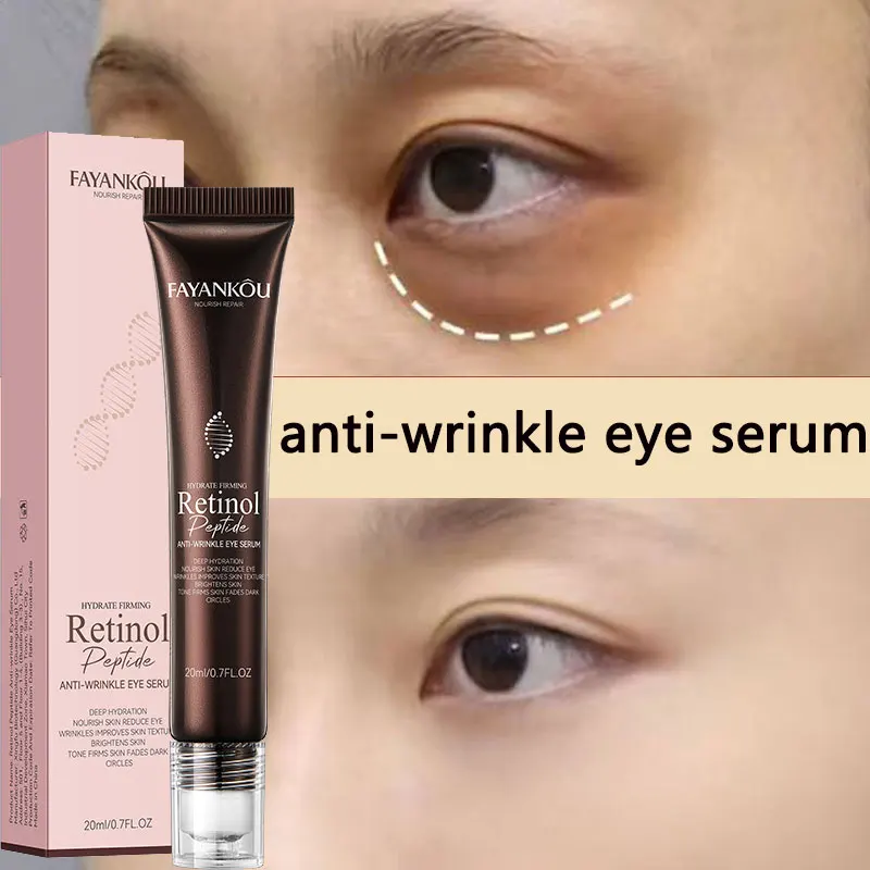 

Retinol Anti Wrinkle Eye Serum Peptide Remove Dark Circles Eye Bags Puffiness Cream Moisturizing Repairing Korean Skincare New
