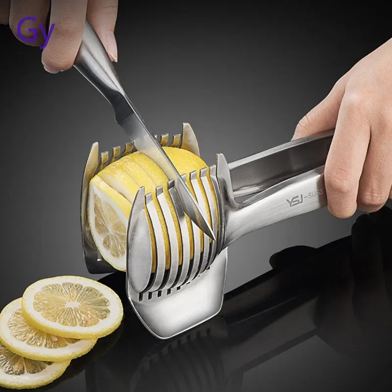 

Stainless Steel Small Manual Divider Kitchen Gadgets Lemon Slicer Novel Accessories Tools Dining Bar Home Garden