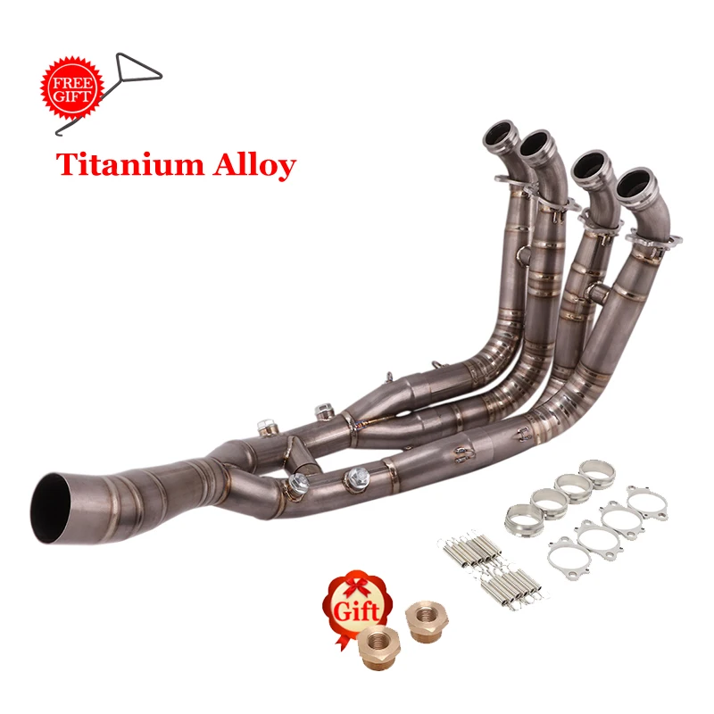 Slip-On Voor Bmw S1000RR 2019 - 2025 S1000R 2021 - 2025 Volledige Motorfiets Uitlaatsysteem Header Front Link pijp Titanium Legering Buis - afbeelding 1