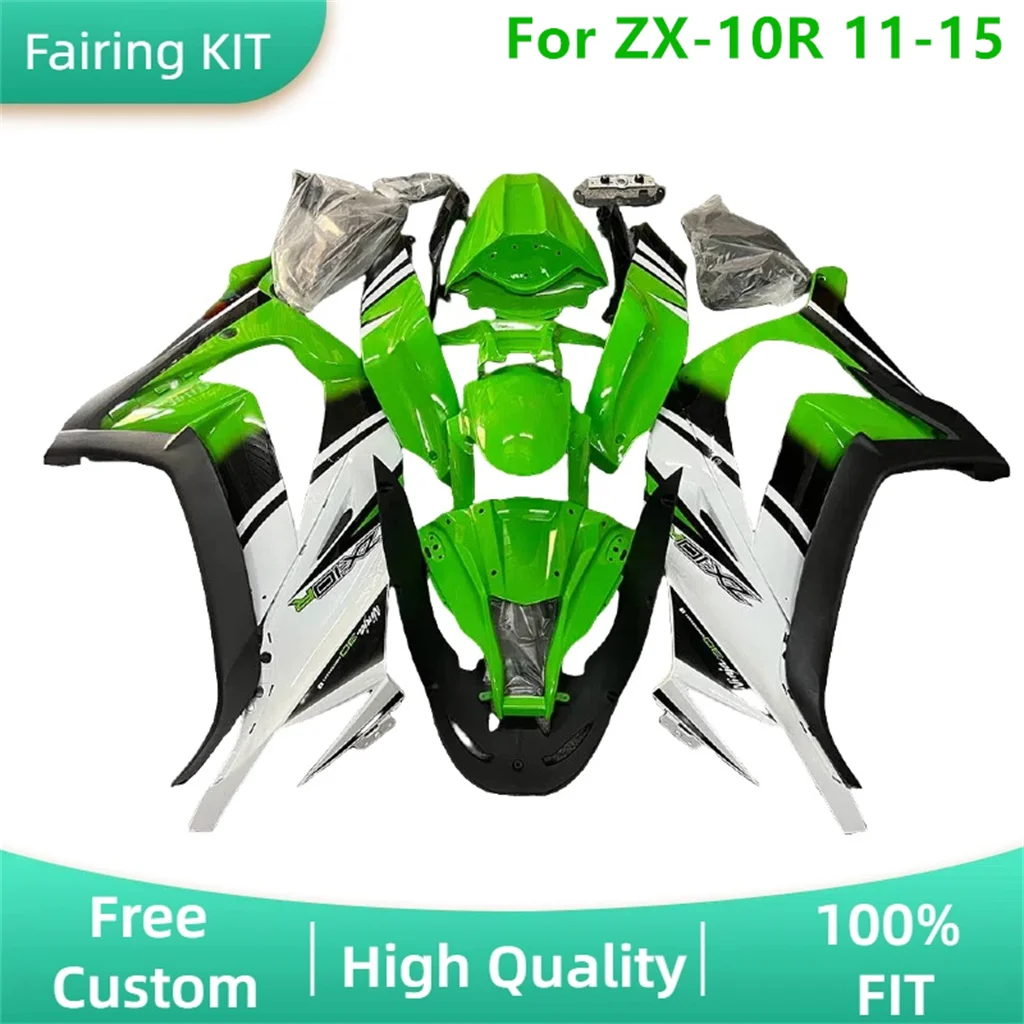 

Fit for Kawasaki ZX 10R 11 12 13 14 15 ZX10R 2011 2012 2013 2014 2015 ZX-10R New ABS Plastic Fairing Kit 100% Fit Injection Mold