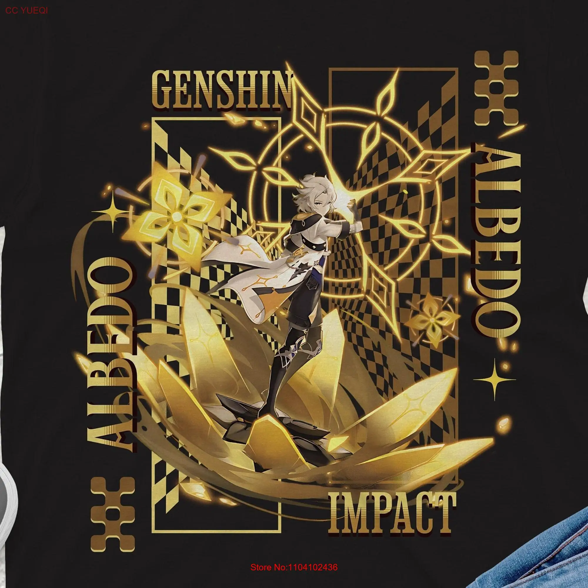 Albedo Genshin Impact T Shirt Premium Quality Apparel Featuring Your Favorite Characters Perfect for Gamers Anime Fans