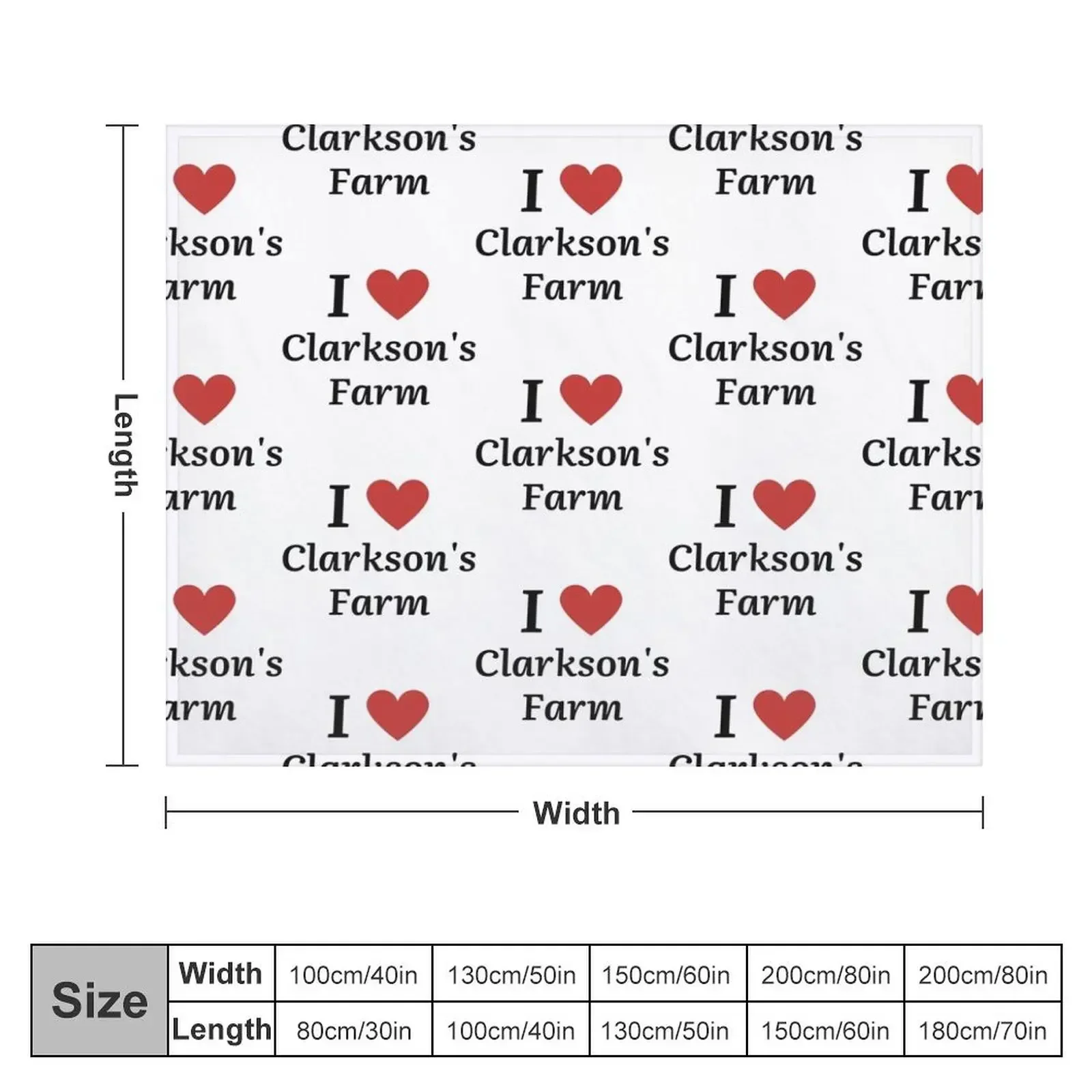 I Love Clarkson_s Farm Throw Blanket for sofa Soft Big Luxury Brand Blankets