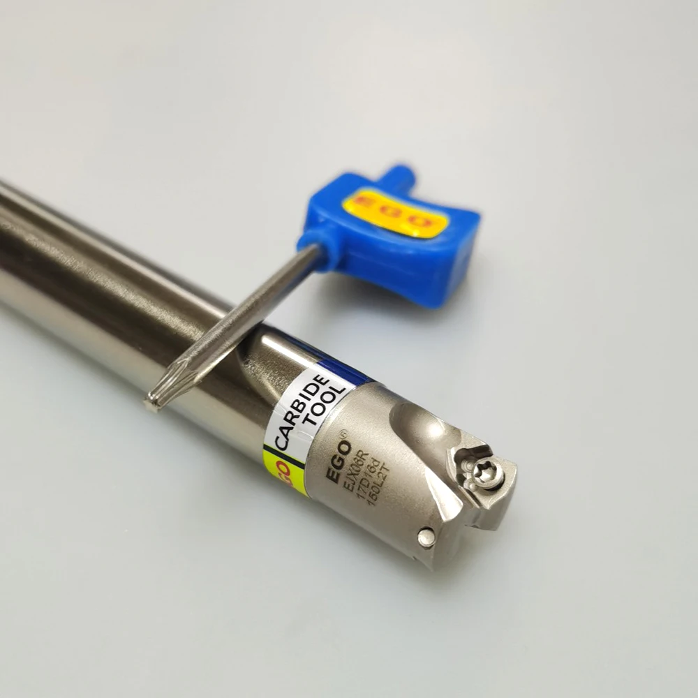 Ego anti-vibração fresa máquina áspera ejx06r 2t dois dentes para jomt06 jomw06 inserção torno ferramenta pós haste titular ejx 06r