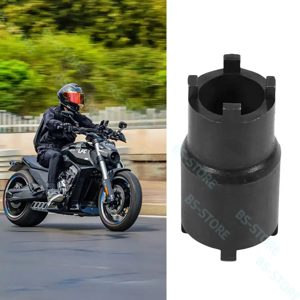 

Черный мотоцикл Poweka, новый 20 мм 24 мм, стопорная гайка сцепления, гаечный ключ, гнездо для Honda Crf 600rr 450r