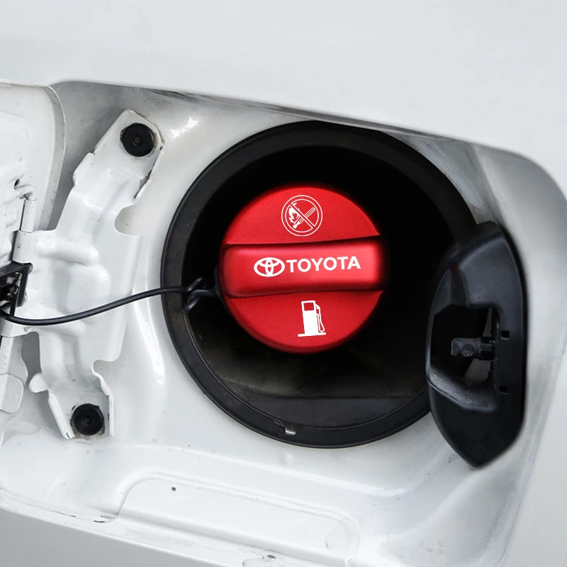 شعار السيارة غطاء خزان الوقود غطاء حماية معدني اكسسوارات لتويوتا كراون كورولا يارس أيجو بريوس كامري أوريس أفينسيس 4 عداء