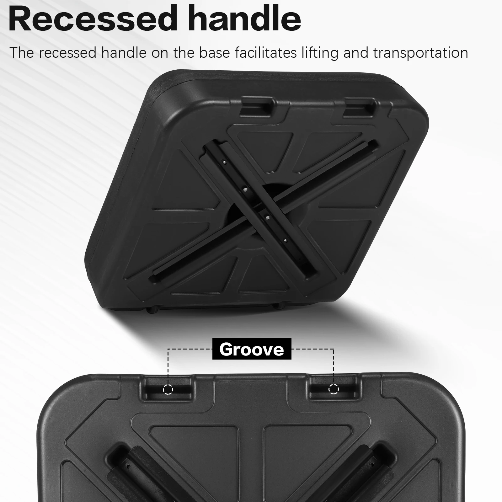 

Передвижная подставка для зонта с колесами, грузоподъемность 130 кг, для сада, двора, террасы, бассейна