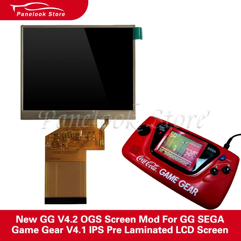 新しい GG V4.2 OGS スクリーンモッド GG セガ ゲームギア V4.1 IPS