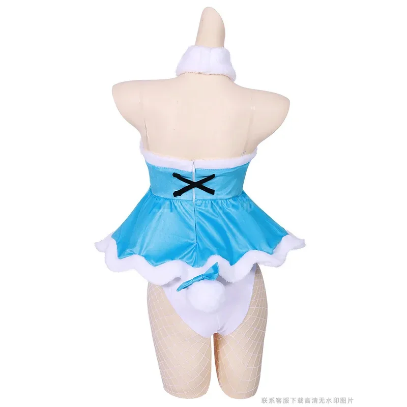 

hhh 2025Мику Банни Девушка Сексуальный Косплей Костюм Парик Головные Уборы Униформа Платье Черный Белый Кролик Для Женщин Хэллоуин Белье Комбинезоны