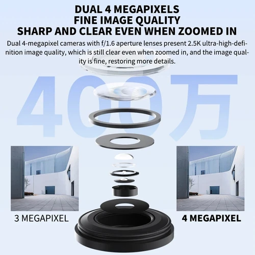 Imagen 2 del producto Nuevo Xiaomi Outdoor CW500 versión de cámara Dual IP66 protección de seguridad CCTV detección AI visión nocturna a todo Color hogar inteligente