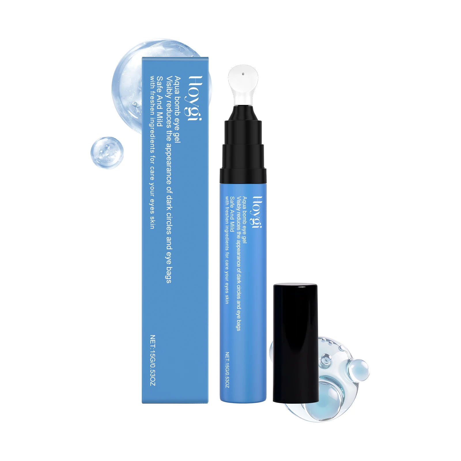 Refreshing Eye Gel for Reducing Dark Cicles and Eye Bags Relieve Tiredness Brighten Eye Area Anti Eye Bags Nicotinamide Eye Care