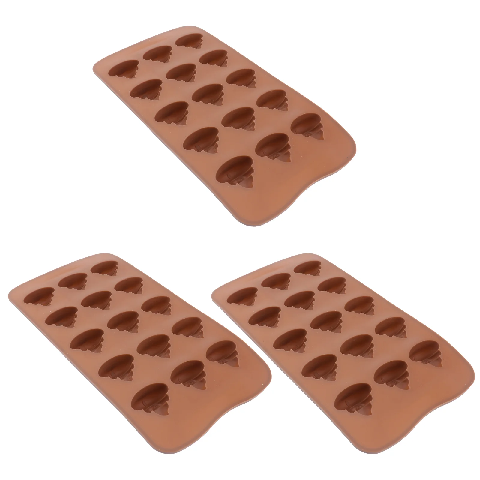 3 Pcs Gelatin Stool Silicone Mold Candy Paper Cup Baking Molds Coffee Poop Shape