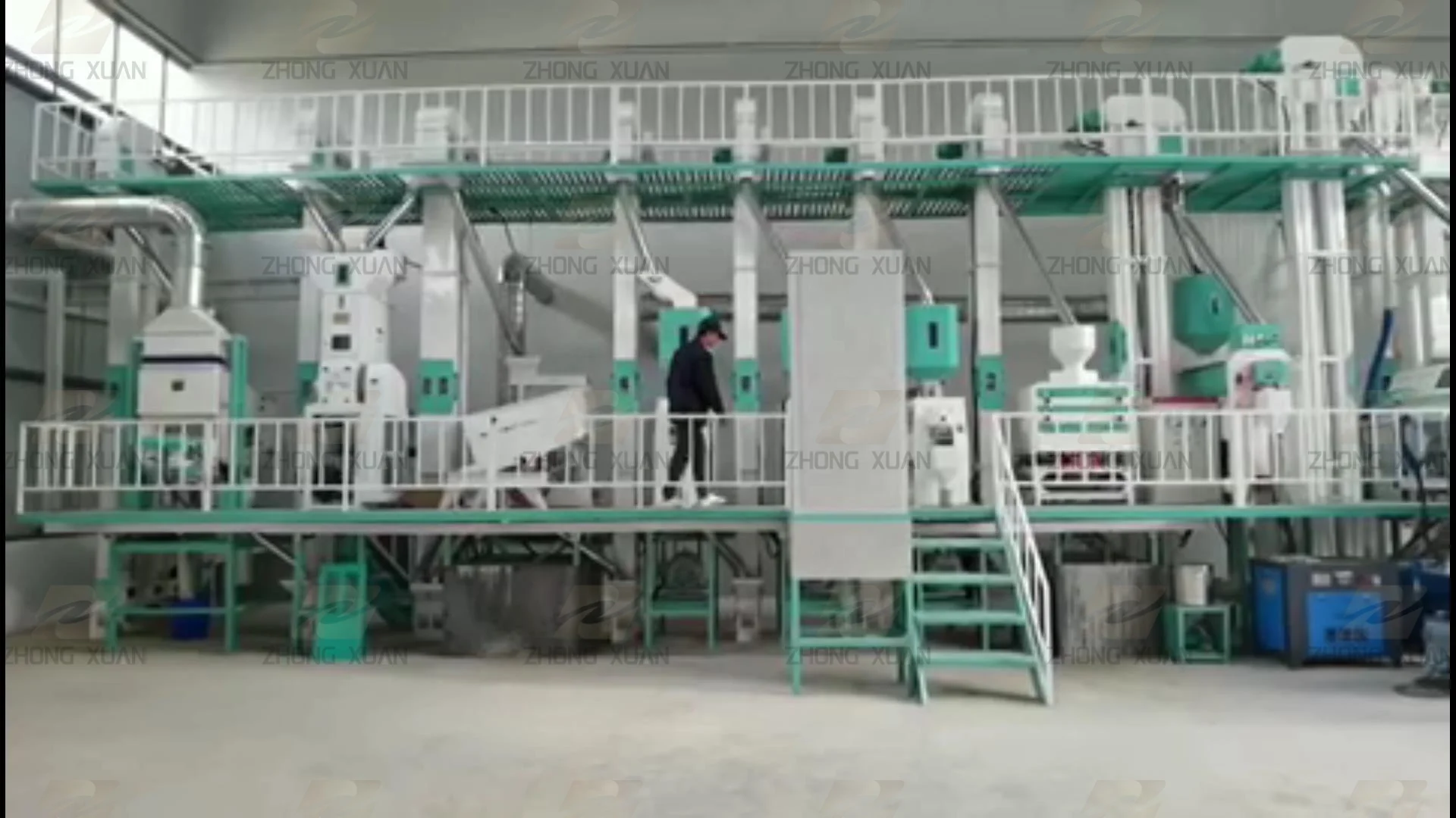 Factory Supply Complete 40 Tons Per Day Rice Milling Machine Automatic Rice Grinding Set for Home Farm Use Featuring Engine Core