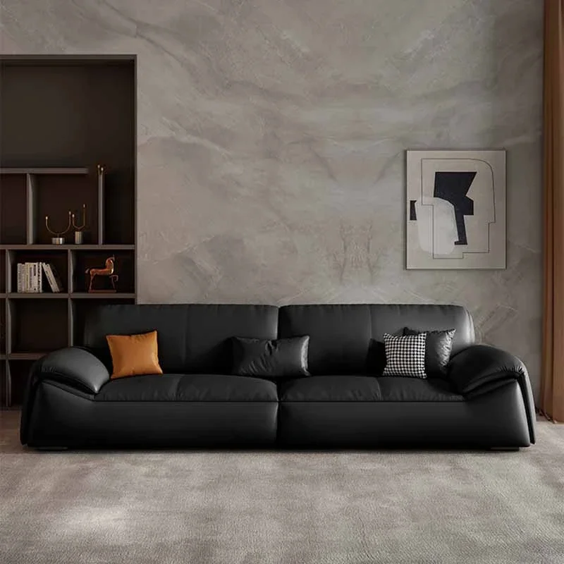 

Single Lounge Luxury Sofa Stools Leather Nordic Sitting Italian Puffs Couch Lazy Design 3 Seater Divani Da Soggiorno Furniture