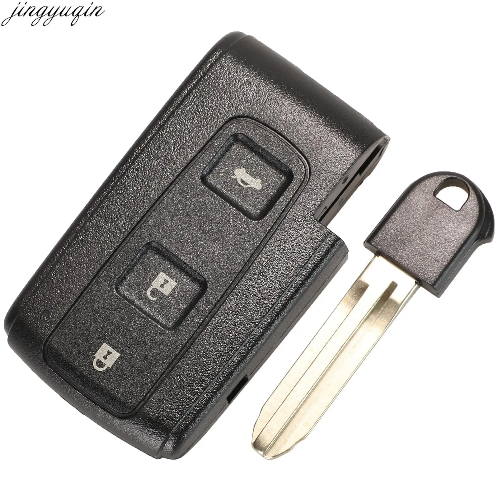 Jingyuqin 2/3 Buttons Smart Car Key Case Shell For Toyota Prius 2004-2009 Camry Corolla Verso With TOY40 TOY43 Blade