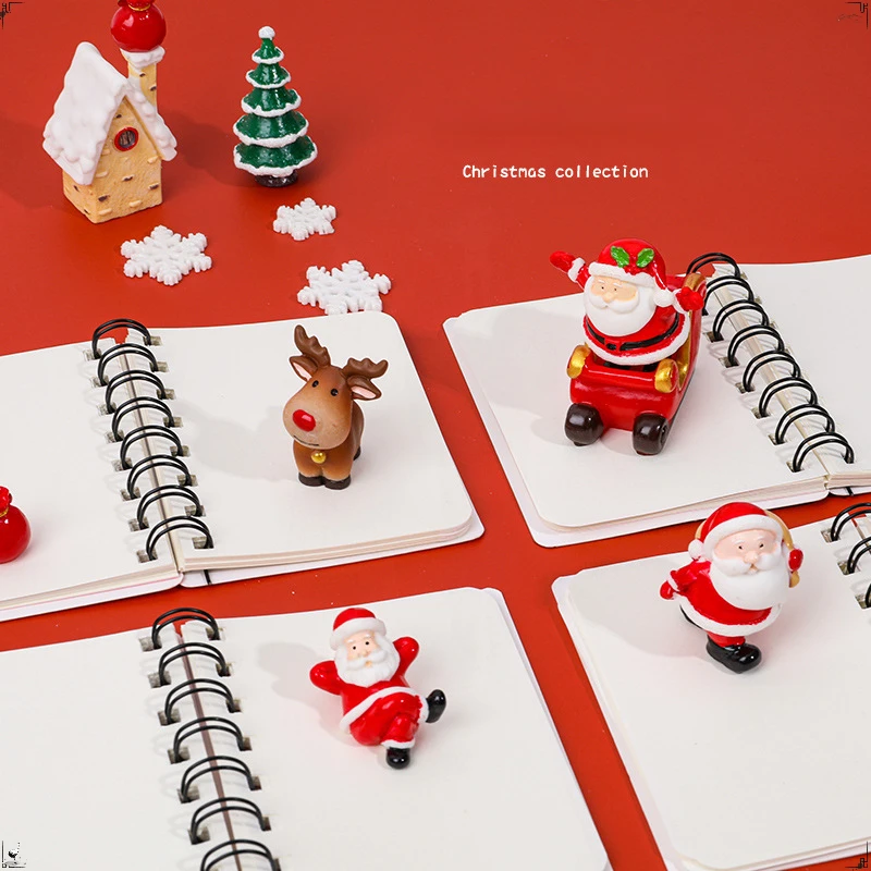 10 Pcs Coil Book Student Mini Portable Christmas Day Gift Notebook Pocket Notebook 8*10.5cm