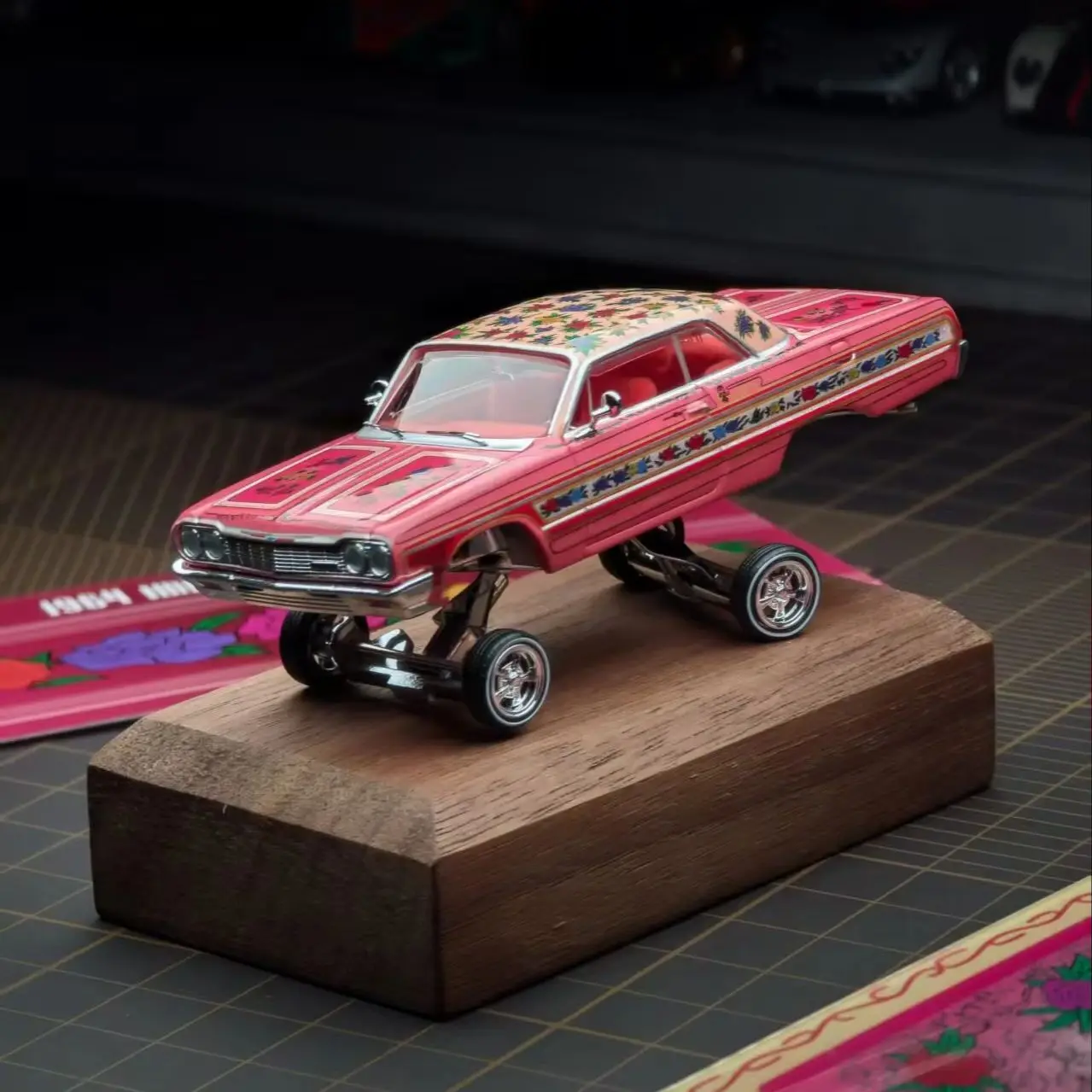97M 1/64 Chevrolet Impara 1964 Impala LowRider alloy car model