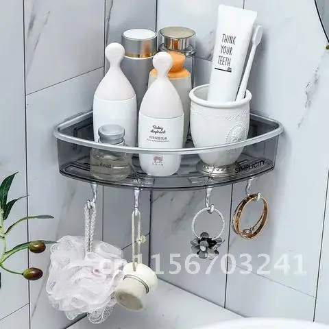 

Shower Storage Rack Bathroom Shelves Wall Mounted Holder Organizer Kitchen For Bathroom Toilet Washroom