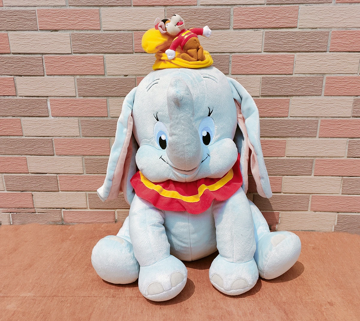 

Disney Store Clown Dumbo Plush Timothy Mouse Elephant Stuff Animal Toy