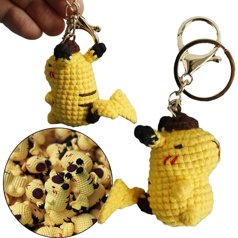 

Pikachu New Children's Pendant Doll Toy Keychain Cartoon Cute Pendant Bag Accessories Keyring Couple Christmas Birthday Gift