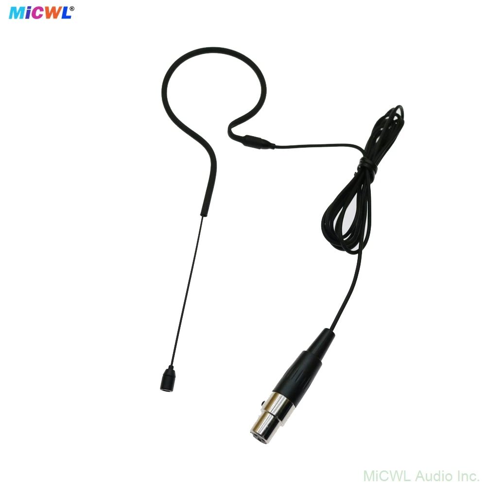 MiCWL CM20 이어셋 AKG Samson Gemini Wirelss BodyPack Mini 3Pin XLR 무지향성 캡슐용 블랙 헤드셋 마이크