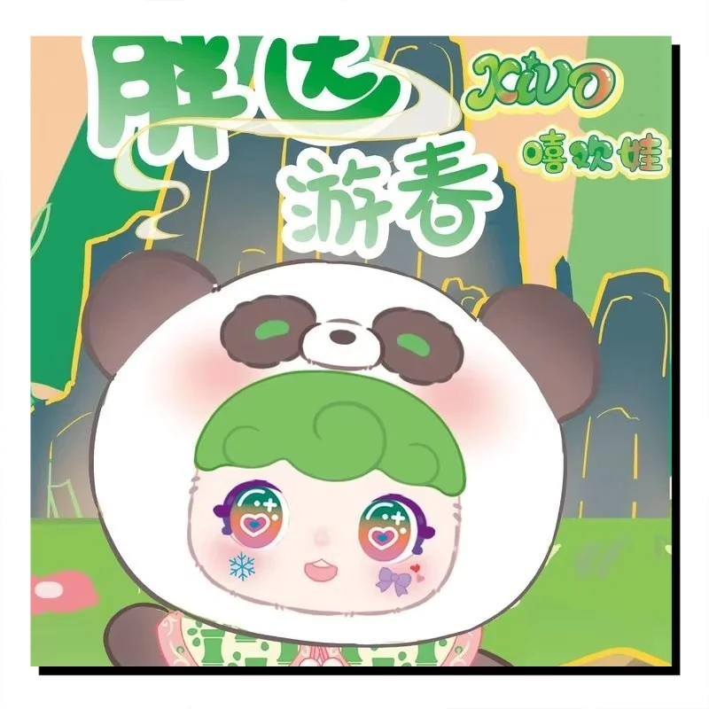 

New Panda'S Spring Stroll Series Plush Vinyl Blind Box Chinese Style Panda Decoration Kawaii Doll Creative Surprise Holiday Gift