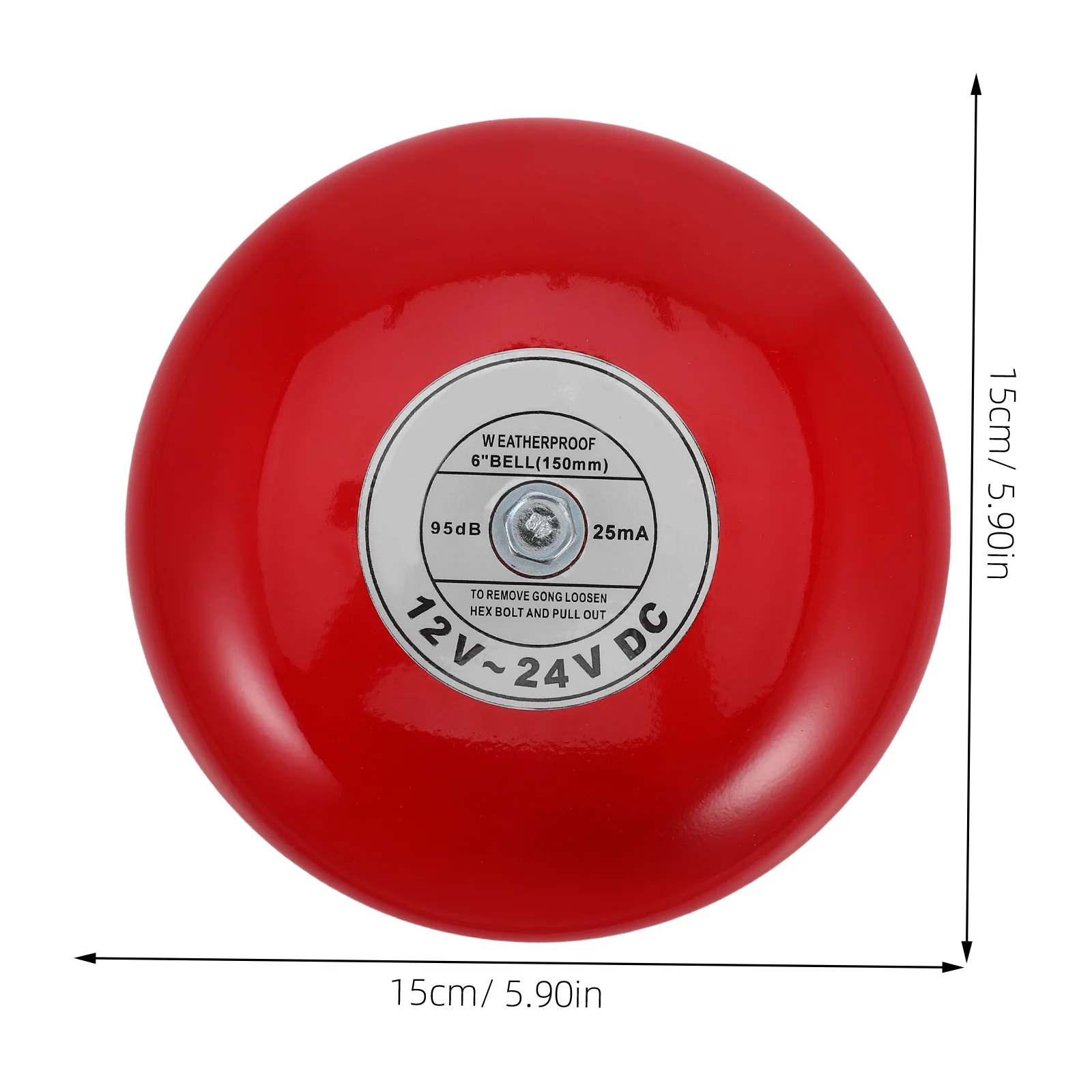 Промышленный колокол пожарной сигнализации, водонепроницаемый громкий электрический дверной звонок для школ, лифтов, заводов, пластиковый аварийный сигнал безопасности
