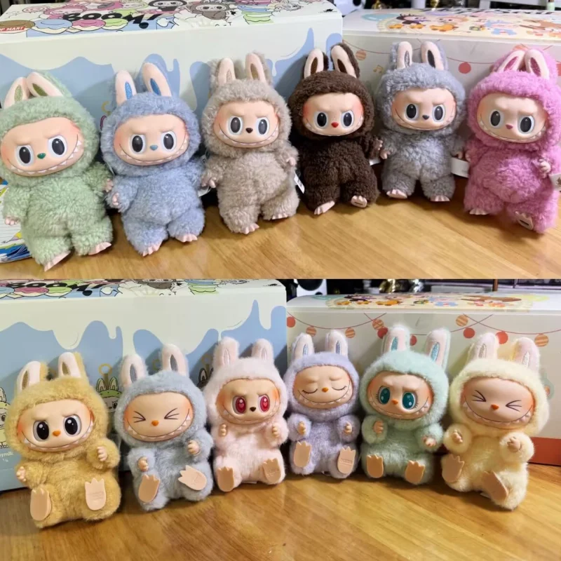 

Genuine Original Labubu Heartbeat Macaron Face Series Blind Box Trendy Play Cute Handmade Model Mystery Box Collection Toy Birt