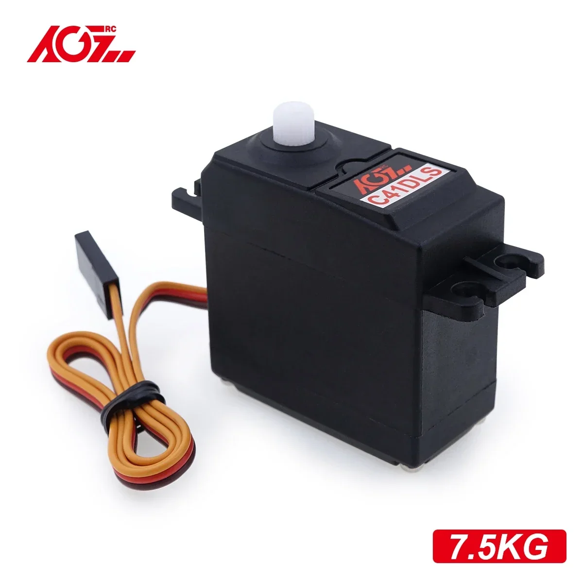 AGFRC Serwo układu kierowniczego C41DLS 7.5KG 0.22Sec Platsic Gear Metal Bearing DC Servo Motor Part for RC Car Aircraft Boat Special Offer