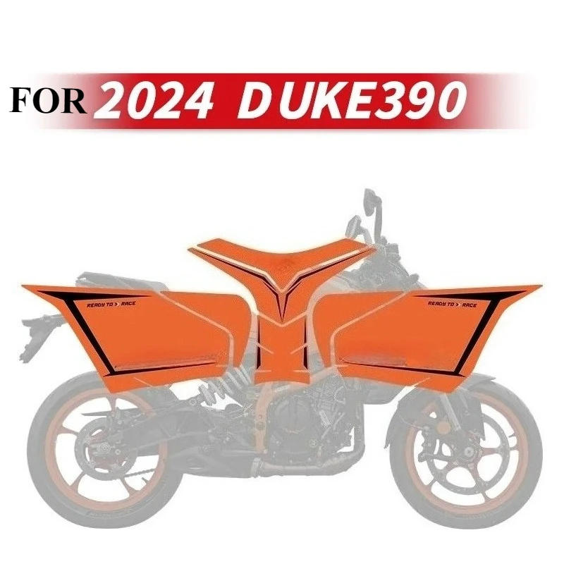 Used For KTM DUKE 390 2024 Bike Fuel Tank Protection Stickers Kits Of Motorcycle Gas Tank Abrasion Resistant Decoration Decals
