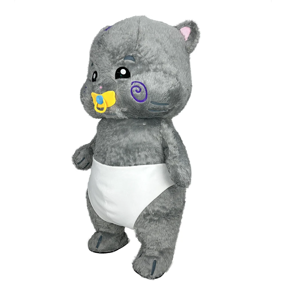 

Giant Inflatable Pacifier Cat Mascot Costume Adult Character Cosplay Walkable Halloween Stage Plush Costume