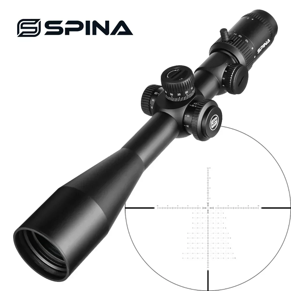 Optics 6-24x50 FFP Telescopic Sight Has A High-definition Wide Field Of View Telescopic Sight With Light